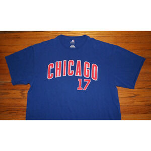 Chicago Cubs #17 Kris Bryant Blue XL TShirt VF Imagewear